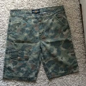 Camo cargo shorts size 16 boys